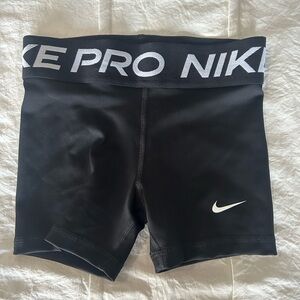 Nike Black Dri-FIT Athletic Shorts with White Tag Accent